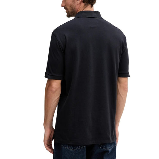 Blue Cotton Polo Shirt