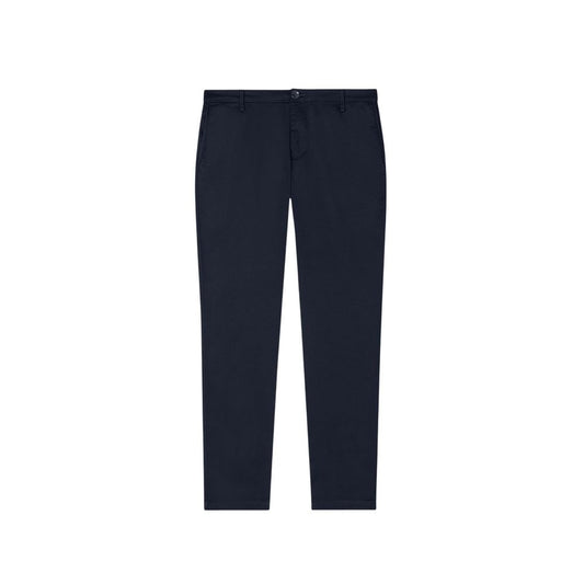 Blue Cotton Skinny Pants