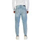 Light Blue Cotton Relaxed Fit Jeans