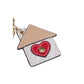 Beige Polyethylene Keychain