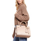 Beige Polyester Handbag