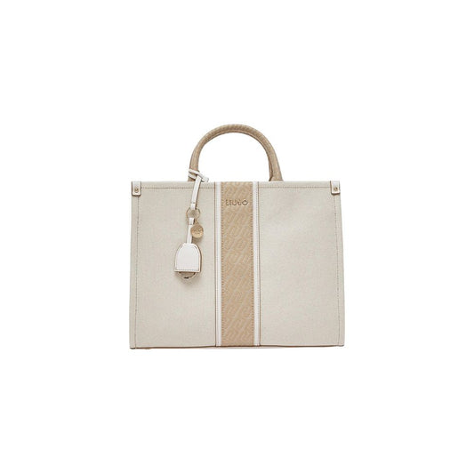 Beige Cotton Handbag