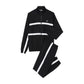 Black And White Polyester Sweatsuit