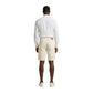 Cream Cotton Bermuda Shorts
