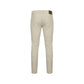 Gray Elastane Skinny Pants