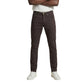Brown Cotton Skinny Jeans