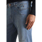 Light Blue Recycled Polyester Skinny Jeans