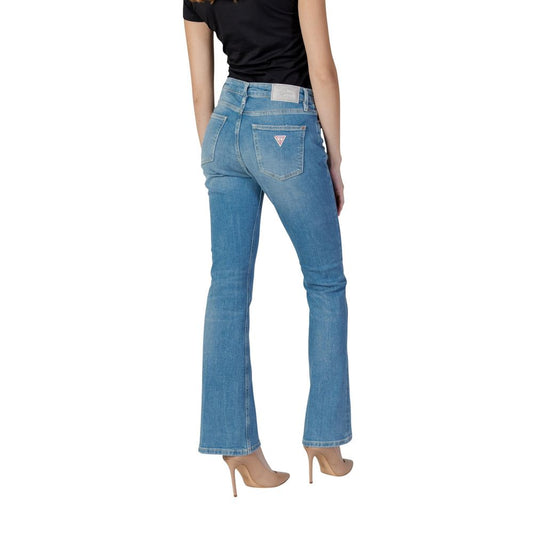 Light Blue Cotton Bootcut Jeans