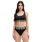 Black Recycled Polyester Bra