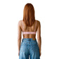 Orange Polyester Bra