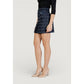 Blue Recycled Polyester Mini Skirt