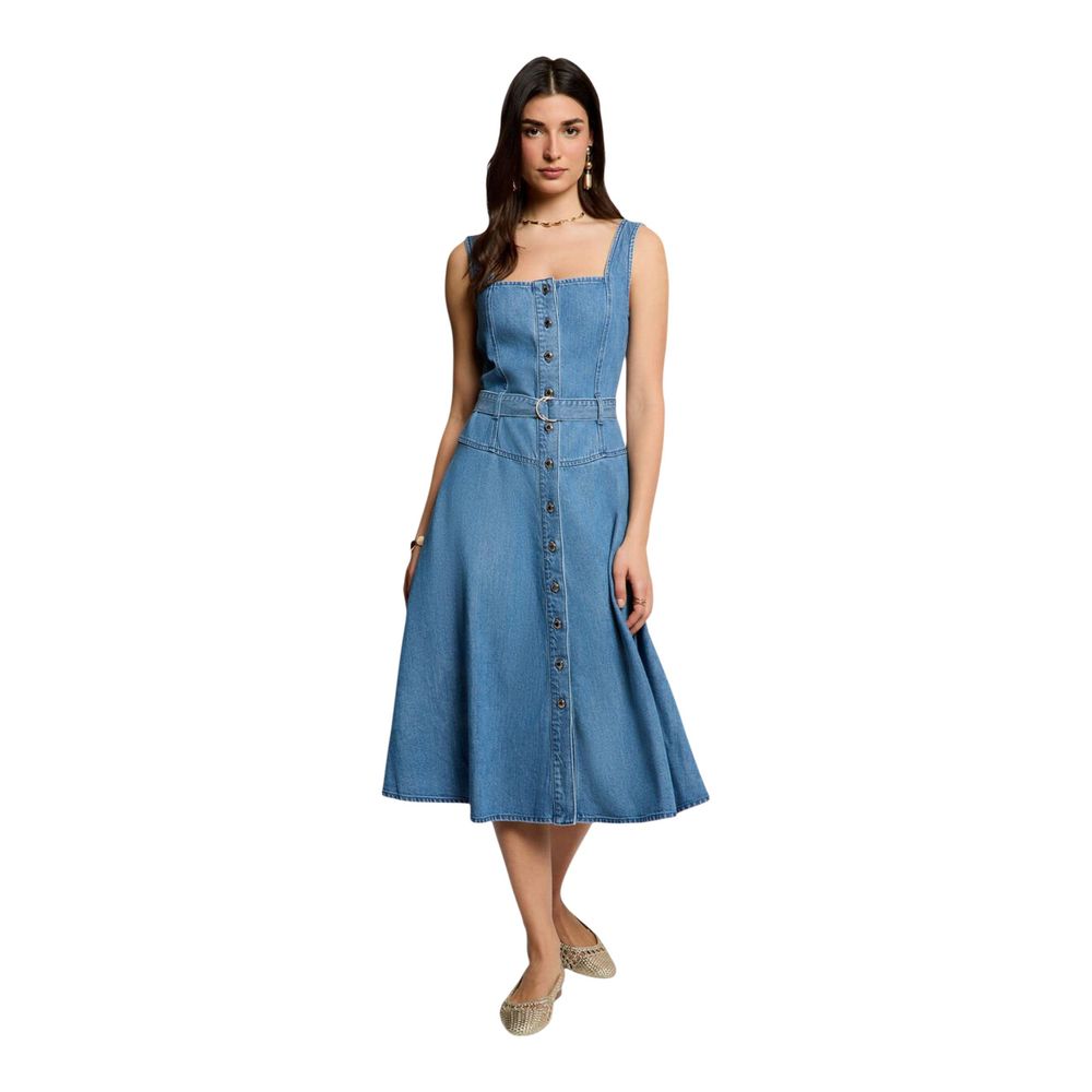 Light Blue Lyocell Long Dress