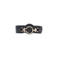 Black Polyethylene High-Waist Belt