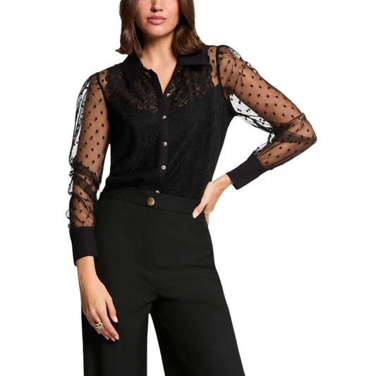 Black Polyester Sweatshirt