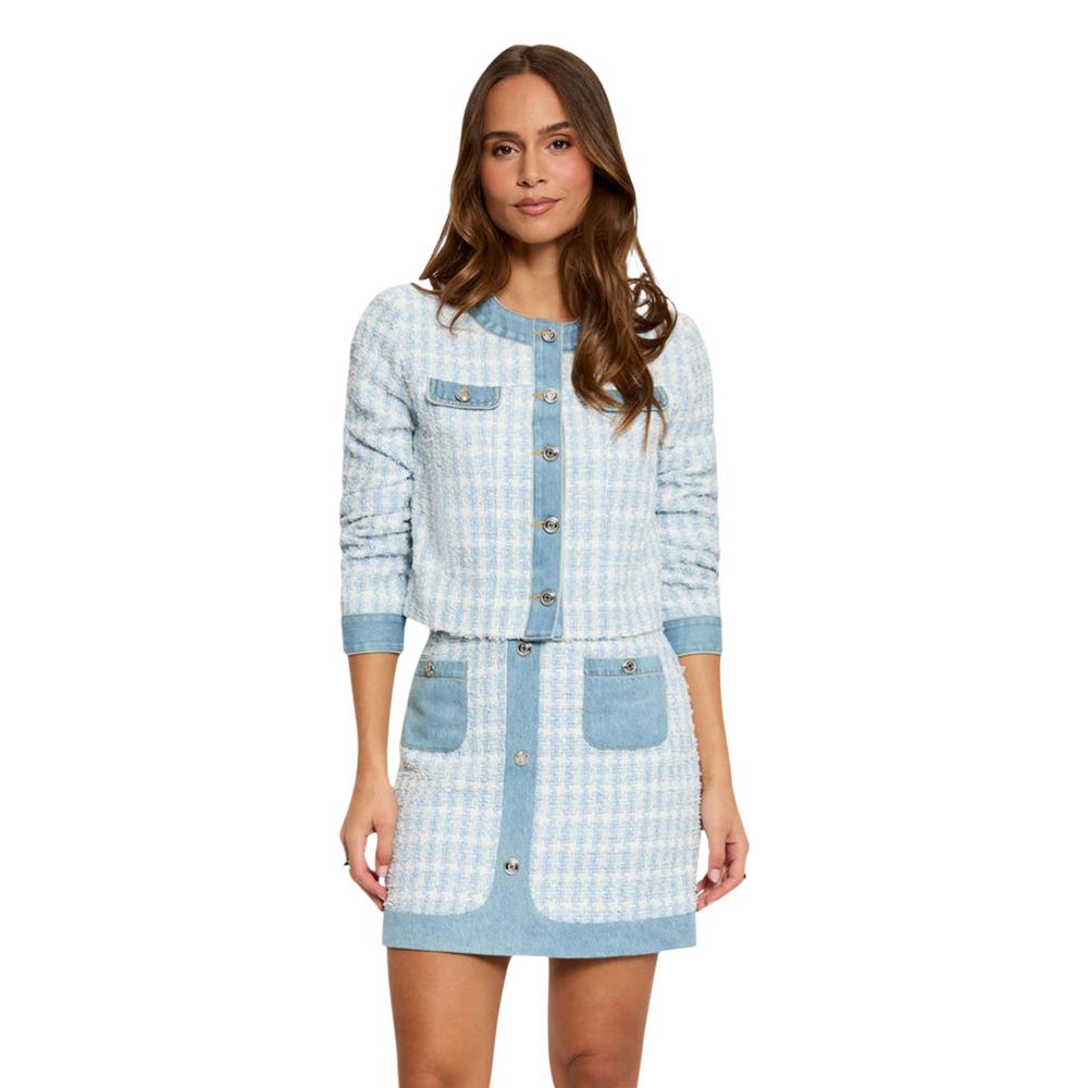 Blue Recycled Polyester Blazer