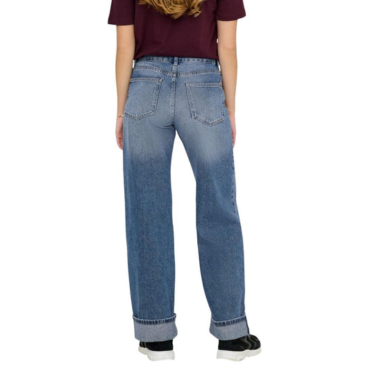 Blue Cotton Relaxed Fit Jeans