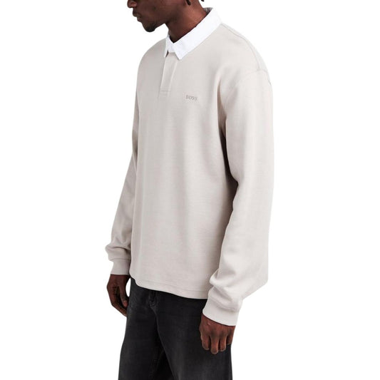 Gray Cotton Polo Shirt
