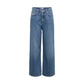 Blue Cotton Relaxed Fit Jeans