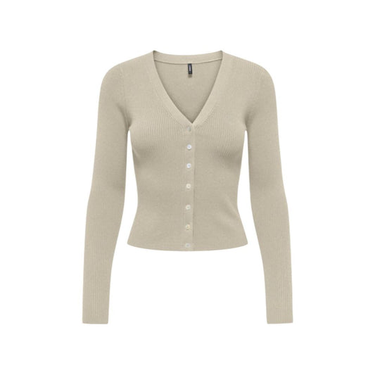 Beige Viscose Cardigan