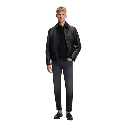 Black Leather Leather Jacket