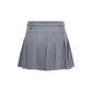 Gray Recycled Polyester Mini Skirt