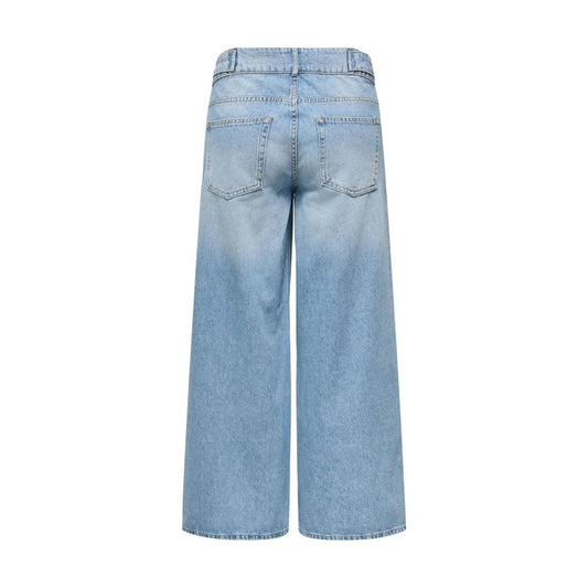 Light Blue Cotton Mom Jeans