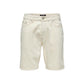 Beige Cotton Bermuda Shorts