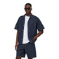 Blue Cotton Shortsleeve Shirt