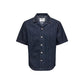 Blue Cotton Shortsleeve Shirt