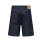 Blue Cotton Bermuda Shorts