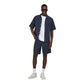 Blue Cotton Bermuda Shorts
