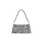 Gray Cotton Handbag