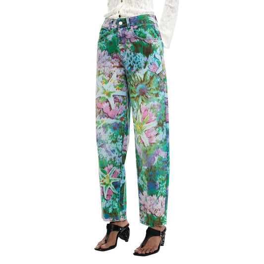Blue Cotton Mom Jeans