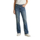 Blue Cotton Bootcut Jeans