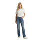Blue Cotton Bootcut Jeans