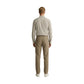 Beige Polyester Skinny Pants