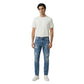 Blue Cotton Skinny Jeans