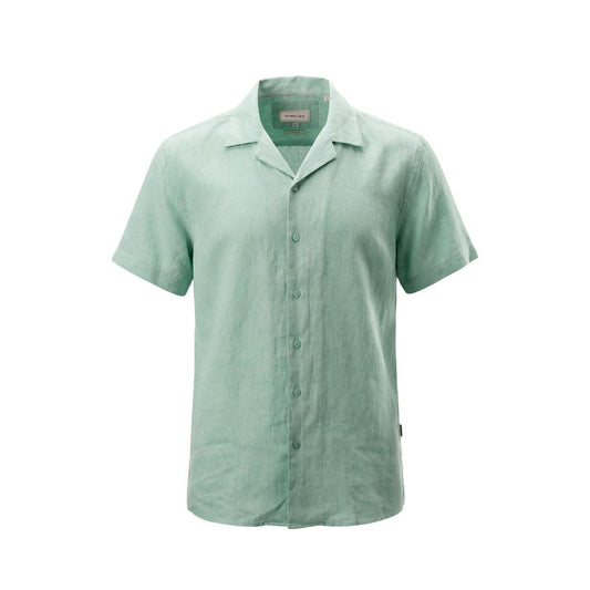 Green Linen Shortsleeve Shirt