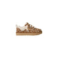 Beige Suede Leather Platform Pumps