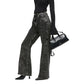 Black Recycled Cotton Mom Jeans