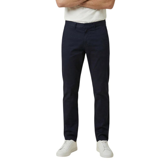 Blue Cotton Skinny Pants