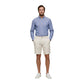 White Linen Bermuda Shorts