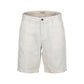White Linen Bermuda Shorts