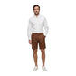 Beige Linen Bermuda Shorts
