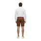 Beige Linen Bermuda Shorts
