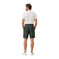 Green Linen Bermuda Shorts
