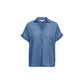 Blue Lyocell Shortsleeve Shirt