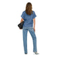 Blue Lyocell Shortsleeve Shirt