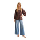 Brown Viscose Blouse