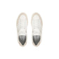 White Leather Low Top Sneakers